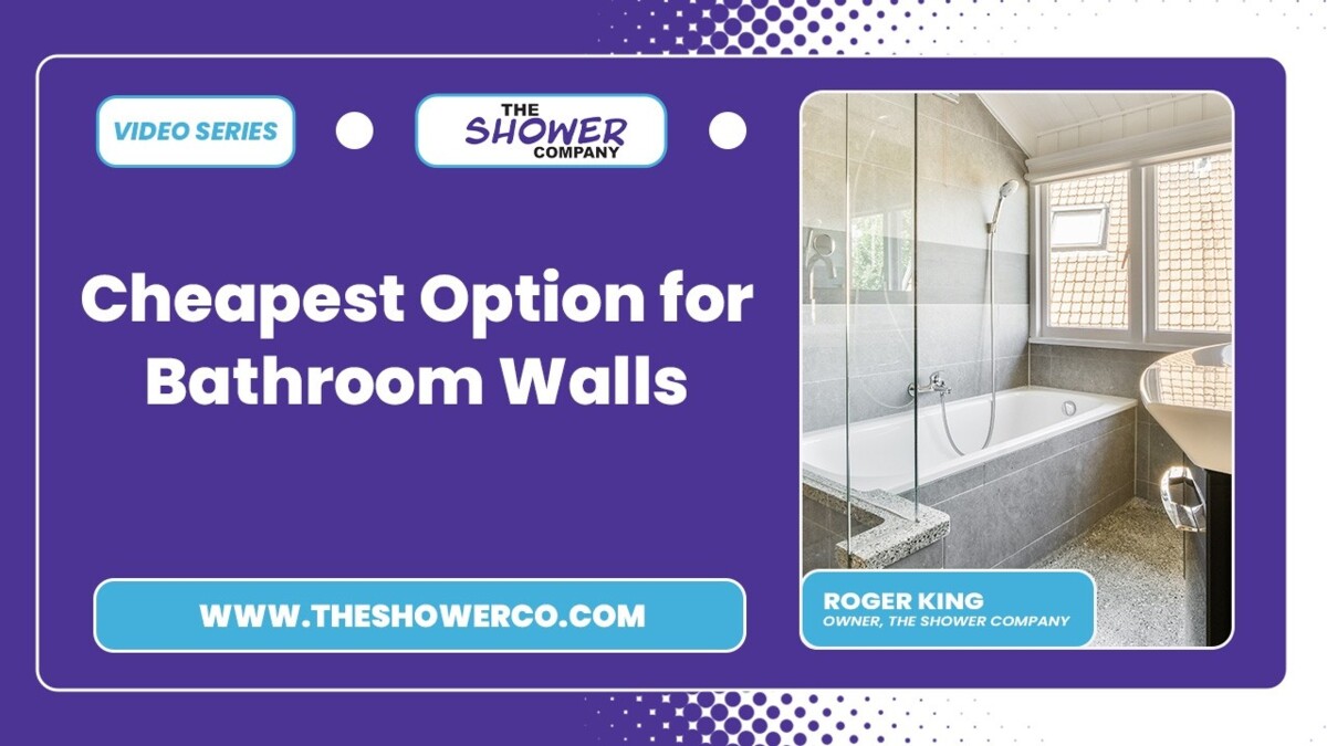 cheapest option for bathroom walls